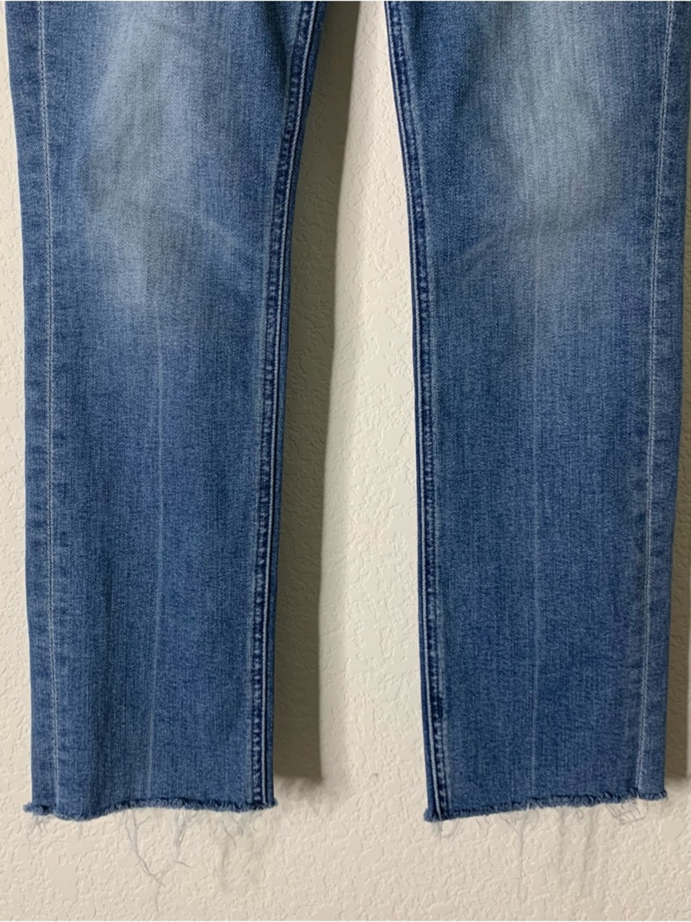 Mother Womens blue the mid rise dazzler ankle fray in we the animals 25 - Picture 2 of 11